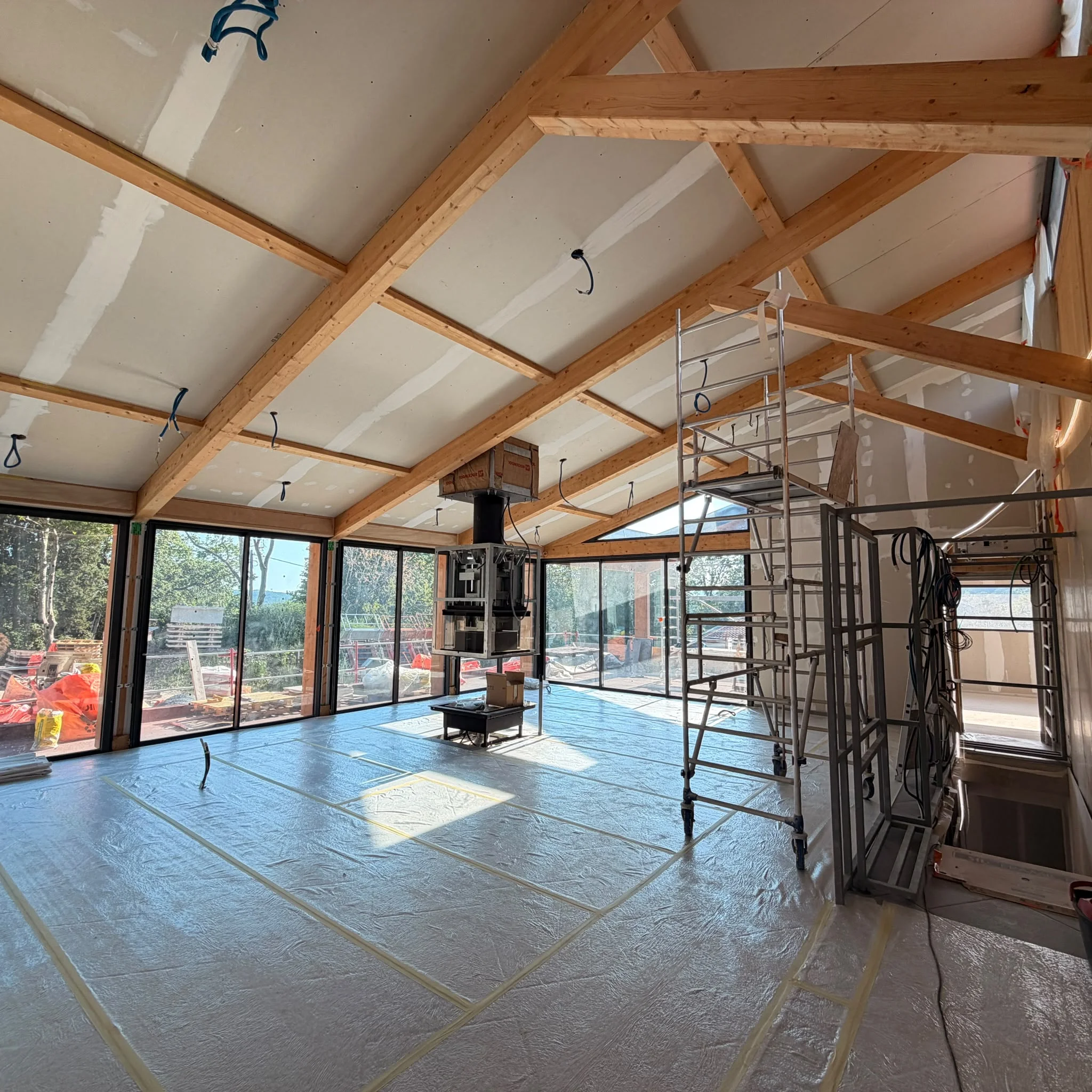 Chantier protégé et préparé